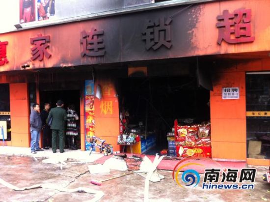 火災事發點(南海網記者陳望攝) 火災事發點(南海網記者陳望攝)