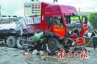 一牽引車疑因剎車失控致3死5傷。