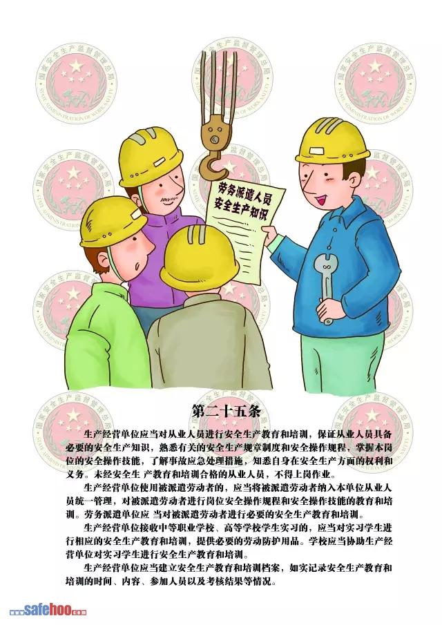 新中華人民共和國(guó)安全生產(chǎn)法第二十五條圖文版