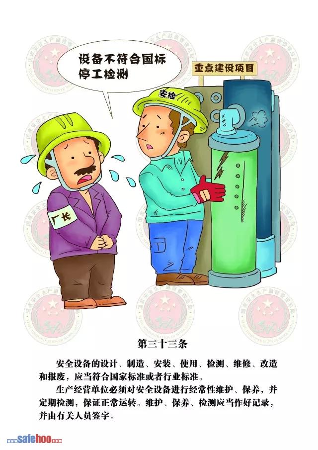 新中華人民共和國安全生產法第三十三條圖文版