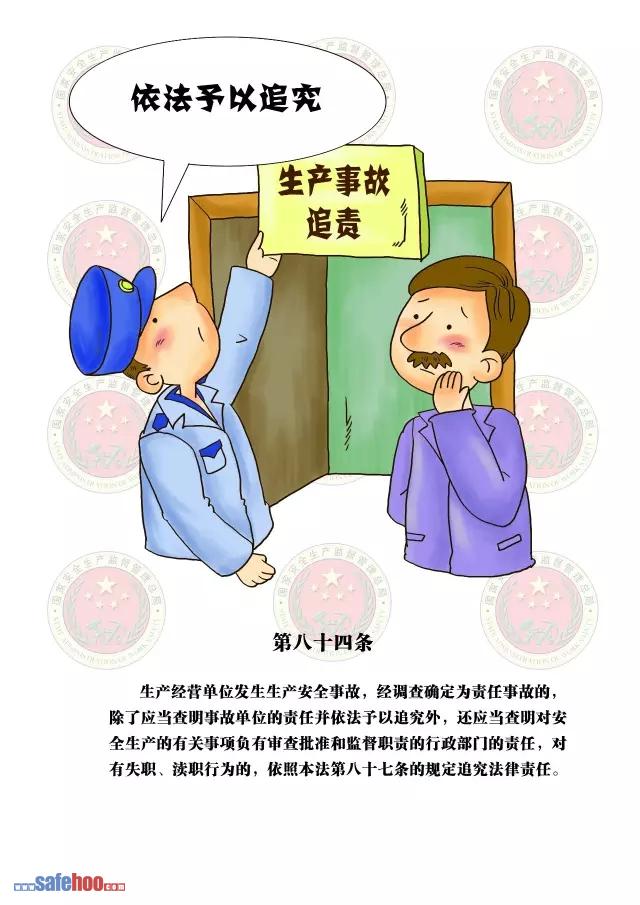 新中華人民共和國安全生產(chǎn)法第八十四條圖文版