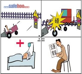 不停不看搶行過、撞上火車闖大禍