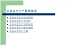 企業安全生產管理體系