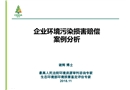 企業環境污染損害賠償案例分析培訓
