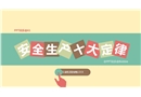 安全生產十大定律培訓