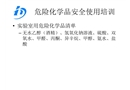 危險化學品安全使用培訓