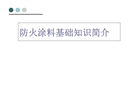 防火涂料基礎(chǔ)知識