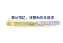 事故預(yù)防、報警和應(yīng)急措施