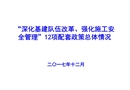 “深化基建隊伍改革、強化施工安全管理”12項配套政策總體情況