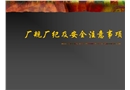 廠規(guī)廠紀(jì)及安全注意事項