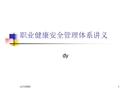 職業健康安全管理體系講義