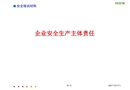 企業(yè)安全生產(chǎn)主體責(zé)任培訓(xùn)