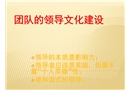 團隊的領導文化建設