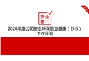年度公司安全環(huán)保職業(yè)健康EHS工作計(jì)劃