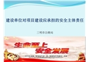 建設單位對項目建設應承擔的安全主體責任