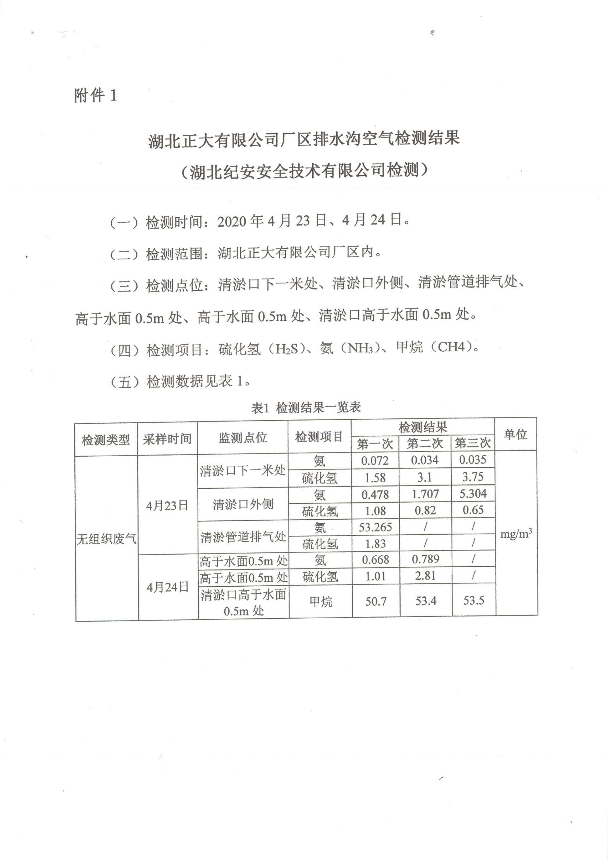隨州高新區湖北正大有限公司“4.23”較大中毒生產安全事故調查報告