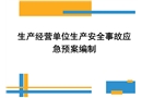 生產(chǎn)經(jīng)營單位生產(chǎn)安全事故應(yīng)急預(yù)案編制