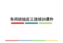 車間班組反三違培訓課件