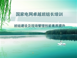 國家電網優秀班組長培訓班組建設及現場管理素質提升課件