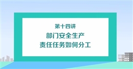 部門安全生產責任任務如何分工（上）