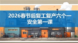 春節后復工復產安全第一課”六個一“培訓