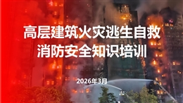 高層建筑火災逃生自救消防安全知識培訓