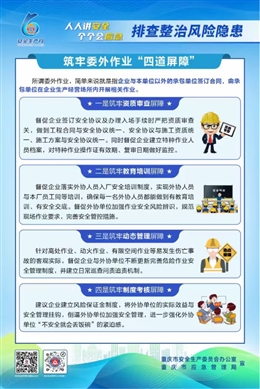 筑牢委外作業“四道屏障”