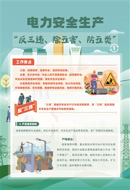 電力安全生產(chǎn)“反三違、除五害、防五類”宣教掛圖